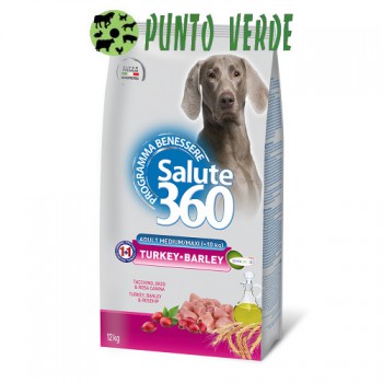 SALUTE 360 ADULT MEDIUM MAXI TURKEY & BARLEY KG 12